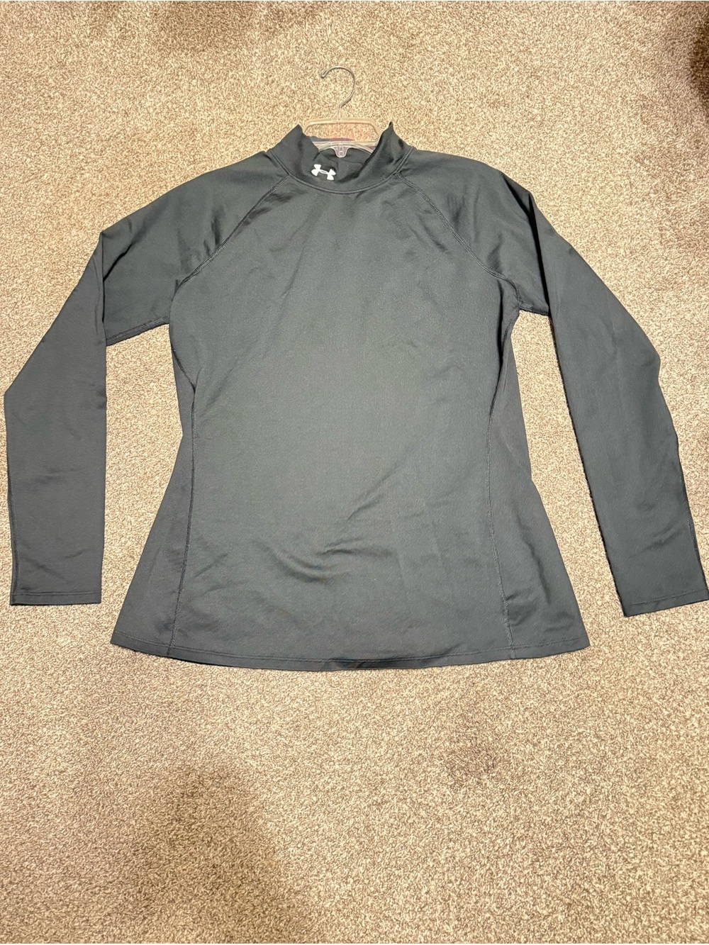 Under Armour ColdGear Mock Neck Fitted Long Sleeve Shirt Black XL